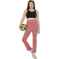 Trylo Flared Pant High Waist-Canyonrose-L
