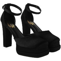 Shoetopia Girls Gift Black Heeled Sandal - 4 Uk (Girls-Gift-Black)-Eu37