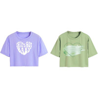 Toplot Tops For Women || Western Tops For Woman Stylish || Crop T-Shirt Western Pack Of 2 (Combo-Top-5256-Prl-Pst-M)