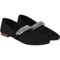Shoetopia Girls Belly-Romeo Black Ballet Flat - 8 Uk (Girls-Belly-Romeo-Black)