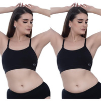 Teen 13 Combo Bra-Black-S - Pack Of-2