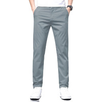 Toplot Men's Stylish Slim-Fit Casual Trousers (Casual-Trouser-5226-Silver-30)