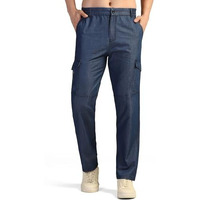 Toplot Men's Regular Fit Causal Trouser || Pant For Men || Trouser For Men || Jeans For Man (Cargo-Jeans-5259-Light Blue-34)