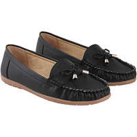 Shoetopia Girls Comfort Black Ballet Flat - 7 Uk (Girls-Comfort-Black)