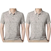 Toplot T Shirt For Men || Men Casual T-Shirt || Regular Fit || Printed Polo (Printed-Polo-5218-Grey-Grey-S)
