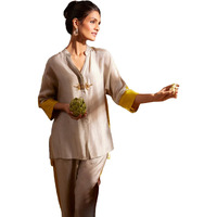 Gosriki Women's Rayon Viscose Solid Co-Ord Set (Dhairya Grey-Gs_Xl_Grey_X-Large)