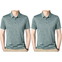 Toplot T Shirt For Men || Men Casual T-Shirt || Regular Fit || Printed Polo (Printed-Polo-5218-Green-Green-L)