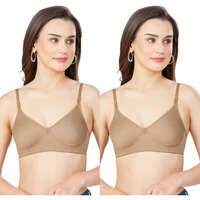 Teen 16 Combo Bra-38-Nude-C-Cup - Pack Of-2