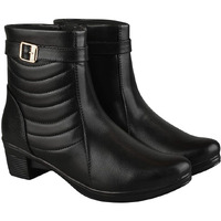 Shoetopia Stylish Black Boots For Women