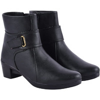 Shoetopia Women's Flat Boots-Eu41 /Uk8 /Black