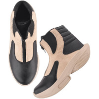 Shoetopia Ankle Top Smart Casual Black Boots For Women & Girls /Eu38
