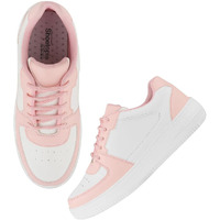Shoetopia Sneakers, Casual Shoes, Comfortable, Walking, Running Shoes For Women & Girls Pink-Eu38