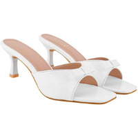 Shoetopia Women's Heel-1215 Heeled Sandal-4 Kids Uk (Heel-1215-White)-Eu37