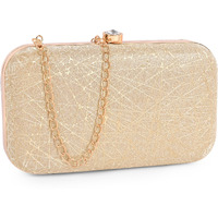 Adisa Constellation Formal Party Clutch With Gold Chain For Women And Girls (Cl106-Gol)