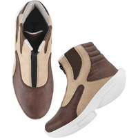 Shoetopia Ankle Top Smart Casual Tan Boots For Women & Girls /Eu36