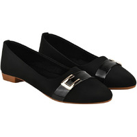 Shoetopia Comfortable Stylish Black Ballerinas For Women & Girls /Uk6