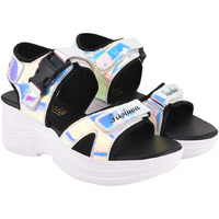 Shoetopia Girls Live Silver Sandal - 6 Uk (Girls-Live-Silver)