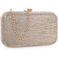 Adisa Constellation Formal Party Clutch With Gold Chain For Women And Girls (Cl106-Anti)