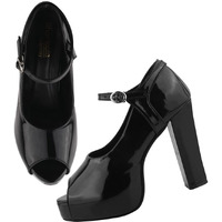 Shoetopia Women's Heeled Sandal-4 Kids Uk (Keemo-Black)-Eu37