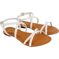 Shoetopia Women's Platform Heel Sandal-Eu41 /Uk8 /White