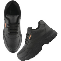 Shoetopia Women's Flat Sneakers Black