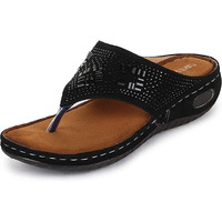 Ortho Joy Women & Girl Black Slipper - 8 Uk