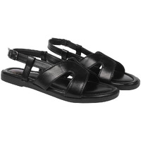 Shoetopia Women's Snd-190 Flat Sandal-5 Kids Uk (Snd-190-Black)-Eu38