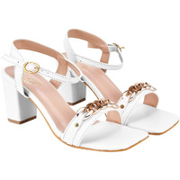 Shoetopia Girls 2211 White Heeled Sandal - 8 Uk (Girls-2211-White)