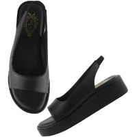Shoetopia Women's Heeled Sandal-8 Kids Uk (Lsr-Black)-Eu41