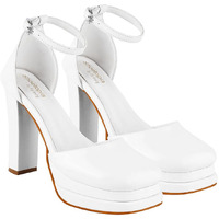 Shoetopia Girls Zepto White Heeled Sandal - 4 Uk (Girls-Zepto-White)