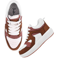 Shoetopia Smart Casual White Sneakers For Women & Girls /Eu36