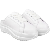 Shoetopia Women's Slip-On Sneakers | Light Weight & Comfortable With Cushioned Footbed | Stylish Shoe Sneakers For Women White-Eu38