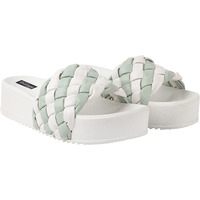 Shoetopia Women And Girls Green Flatform Heel Sandal