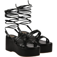 Shoetopia Retro Style Black Platform Heels For Women & Girls /Uk7