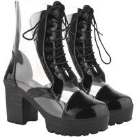 Shoetopia Casual Black Boots For Women /Eu36