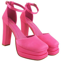 Shoetopia Women's Wedge Heel Pumps-Eu37 /Uk4, Pink