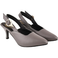 Shoetopia Side Buckle Detailed Grey Pumps For Women & Girls /Uk5-Eu38