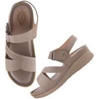 Shoetopia Comfortable Brown Doctor Sole Heels For Women & Girls /Eu36