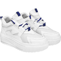 Shoetopia Women's Stiletto Heel Sneakers White