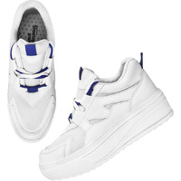 Shoetopia Smart Casual White Sneakers For Girls-Eu37