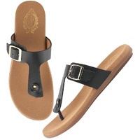 Shoetopia Solid Black Flats For Women /Eu42