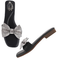Shoetopia Women's Flat Sandal-7 Kids Uk (Girls-Sugar-Black)-Eu40