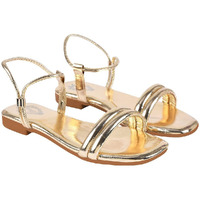 Shoetopia Girls Snd-126 Golden Flat Sandal - 3 Uk (Girls-Snd-126-Golden)