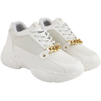 Shoetopia Women's Suede Sneakers White, 6 Uk