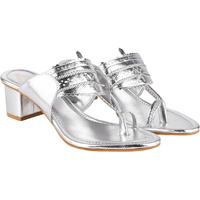 Shoetopia Girls Kh-5555 Silver Heeled Sandal - 6 Uk (Girls-Kh-5555-Silver)