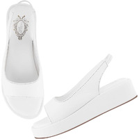 Shoetopia Women's Heeled Sandal-7 Kids Uk (Lsr-White)-Eu40