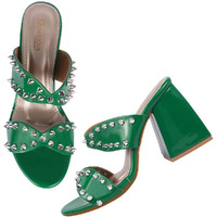 Shoetopia Women's Heeled Sandal-7 Kids Uk (Girls-Mintra-Green)-Eu40