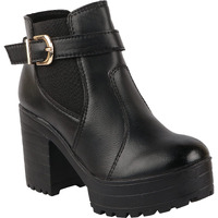 Shoetopia Women And Girls Shoes-Black-Eu38