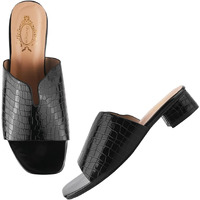 Shoetopia Women's Heel-321 Heeled Sandal-6 Kids Uk (Heel-321-Black)-Eu39