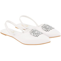 Shoetopia Girls Bantu-891 White Flat Sandal - 7 Uk (Girls-Bantu-891-White)